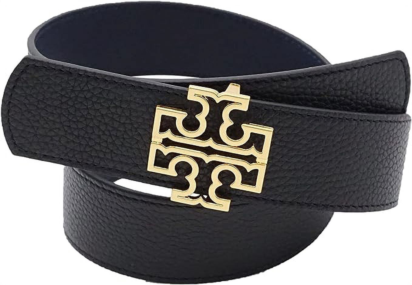 Tory Burch 84841 Britten Black & Royal Navy Blue With Gold 
