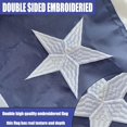 thumbnail image 2 of 1.5x3Ft American Pleated Fan Flag with Embroidered Star- 100% Durable US Patriotic Half Fan Bunting Window Flag with 2 Brass Grommets, 2 of 10