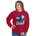 thumbnail image 4 of Vintage Betty Boop Utah State Outline Women Plus Size Sweatshirt Brisco Brands 4X, 4 of 5