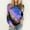 Blue, variant on AOOCHASLIY Women Fall Tops Women's Loose T-shirt Sleeves Blouse Round Neck Casual Fashion Printed Tops