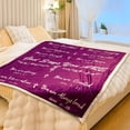 thumbnail image 3 of LHSHID Bible Blanket Christian Sympathy Blanket Inspirational Gifts Religious Gifts for Women Jesus Christ God Says You are Blessed Soft Throw Blanket for Praying Faith Woman 50"x60", 3 of 6