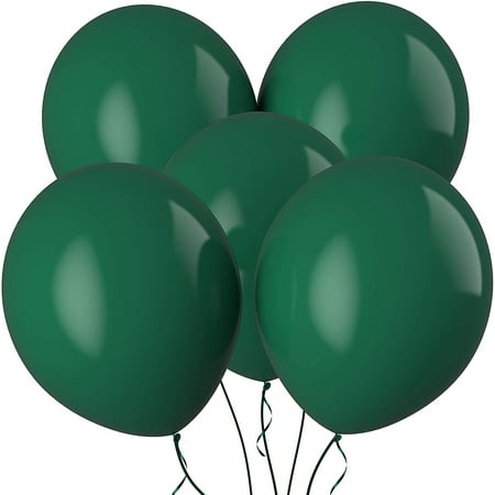 Prextex Forest Green Jumbo Balloons - 30 Extra Large 18 Inch Forest Green Balloons for Photo Shoot  Wedding  Baby Shower  Birthday Party and Event Decoration - Strong Latex Big Round Balloons