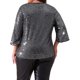 thumbnail image 3 of Agnes Orinda Blusas de Talla Grande para Mujeres Lentejuelas Brillantes con Manga de 3/4 y Cuello Redondo Blusa de Fiesta 2025 4X Negra, 3 of 6