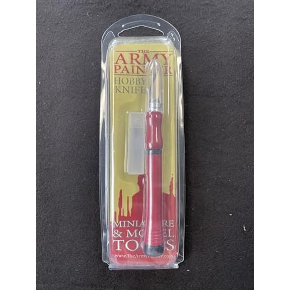 The Army Painter Hobby Knife - Stainless Steel Craft Knife with Soft Grip and 5 Extra Precision Blades - Craft Knife Set, Art Knife & Mouldline Remover for Metal and Plastic Miniat