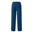 thumbnail image 7 of Wide Leg Sweat Pants for Womens High Waisted Sweatpants with Pockets Y2k Baggy Comfy Athletic Jogger Pants Navy M, 7 of 7