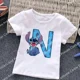 thumbnail image 3 of Camiseta de algodón con letras ABCD de Stitch para niños, camisetas combinadas, camisetas de dibujos animados Kawaii, ropa informal para niños y niñas, camisetas Harajuku para niños y niñas, 3 of 5