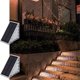 thumbnail image 1 of 2pcs Solar Step Lights LED Solar Stair Lights Outdoor Waterproof Solar Step Lights For Hallway Path Doorway Garage Doorway, White, 1 of 4