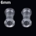thumbnail image 1 of UDIYO 1Pair Silicone Flesh Tunnel Double Flared Saddle Ear Plug Gauge Unisex Piercing, 1 of 7