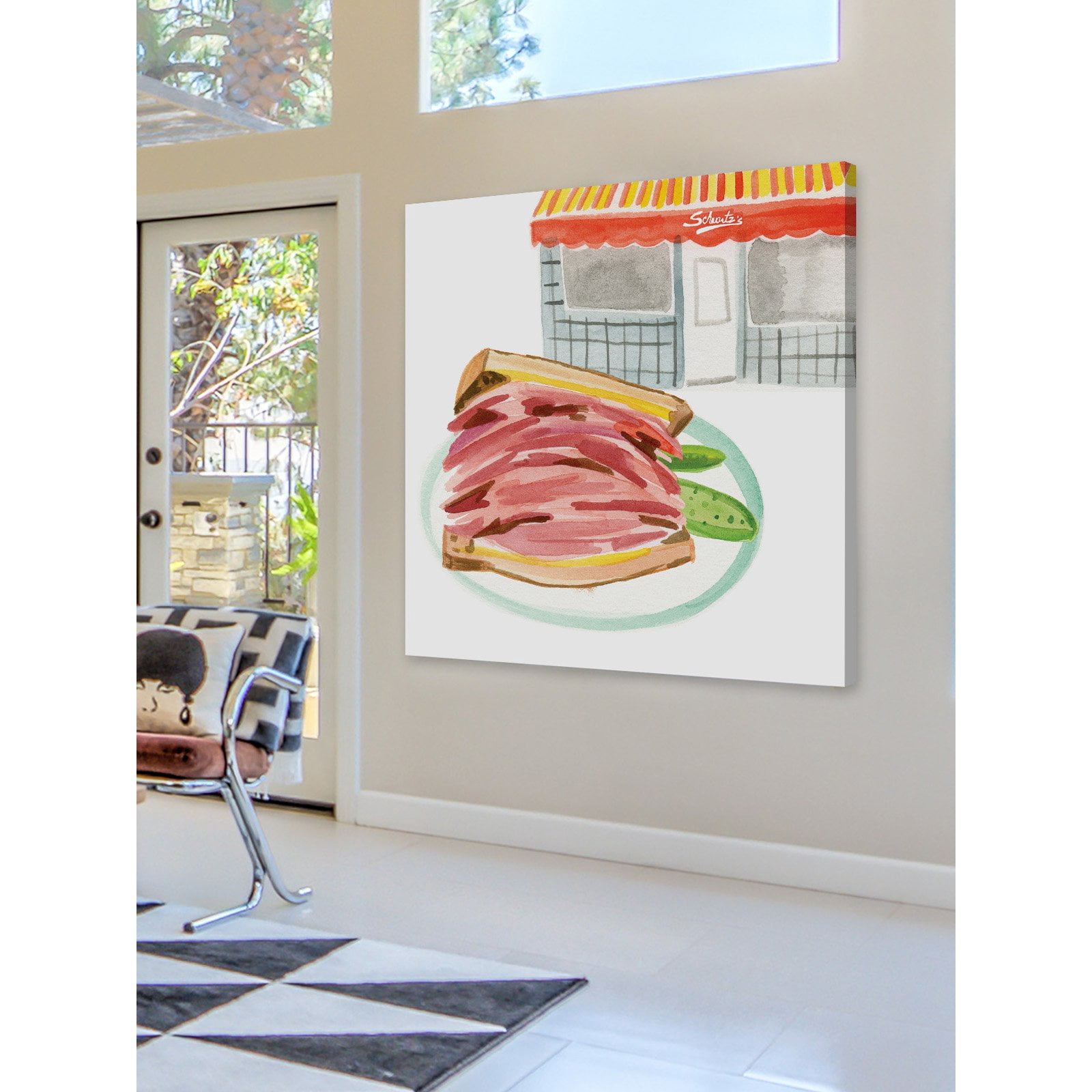 Marmont Hill "Schwartz's" by Molly Rosner Painting Print on Wrapped Canvas