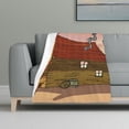 thumbnail image 1 of Manta con estampado multicolor, franela súper suave, ligera y esponjosa, manta de cama Courage The Cowardly Dog, 1 of 8