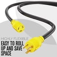 thumbnail image 3 of 30 Amp Generator Cord, L6-30 Extension Cord, L6-30R, L6-30P, Generator , 3 Prong, 250V Extension, 30amp, NEMA, Twist Lock, Power , House, RV, , 10 Gauge, 250 , 25 FT, 3 of 7