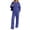 A Navy, variant on Hoodie Dqueduo Women's Fashion Solid Color Long Sleeve Hooded Zip Up Top And Elastic Waist Pocket Pants Set, Sizes S-XXXL