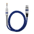 thumbnail image 4 of XLR Cable, 6.35mm 1/4inch Easy To Plug Unplug Bidirectional Intercommunication XLR Cable 10ft  For Electric Guitars For Microphones For Mixers, 4 of 8