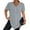 Light Gray_#61704, variant on Homozy Womens Plus Size Tops V-Neck Summer Tops for Women Casual Short Sleeve Tunic Blouse with Button