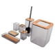 thumbnail image 4 of Juego de accesorios de baño de bambú, caja de jabón de 7 uds, soporte para cepillo de dientes, Kit para el hogar, HotelGrey, 4 of 14