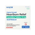 thumbnail image 2 of Major Heartburn Relief Tabs Famotidine-10 MG, Pink, 60ct, 2-Pack, 2 of 6