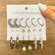 thumbnail image 3 of Conjunto de pendientes de perlas sintéticas, conjunto de 9 piezas para pendientes femeninas Zefei Wu 9024735048961, 3 of 5
