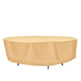 thumbnail image 5 of Patio Large Waterproof Round Table & Chair Cover - Outdoor Patio Table Chair Combo Washable - Heavy Duty Furniture 100 Inch Combo Cover, 5 of 5