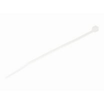 Startech.com 10cm(4") Cable Ties, 2mm(1/16") Wide, 22mm(7/8") Bundle Diameter, 8kg(18lb) Tensile Strength, Nylon Self Locking Zip Ties With Curved Tip, 94v-2/ul Listed, 100 Pack, White - Nylon 66