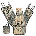 thumbnail image 2 of Pzuqiu Cow Print Bench Dog Car Seat Cover for Back Seat Collapsible Scratchproof Dogs Hammock with Hanging Car Garbage Can Holder Dog Bandana Universal Fit SUV,Sedan,Truck, 2 of 6