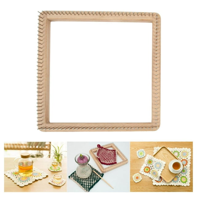 ziyahi DIY Knitting Loom Needlework Board Tools for Hats blanket sock hat Scarf Beginner 30x30cm