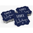 thumbnail image 4 of Inkdotpot Real Silver Foil Bracket Shape Paper Hang Tags Happy Holiday Favor Tags Pack Of 50, 4 of 6