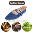 thumbnail image 2 of BERANMEY Women’s Mary Jane Ballet Flats Full-Back Slip-On with Double Adjustable T-Strap Cushioned Insole & Arch Support Non-Slip Rubber Sole Comfortable Work & Dress Flats for Women, 2 of 8