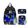thumbnail image 1 of Children's 3 Set backpack Football Star Mbappe Fashion Primary school backpack, 1 of 4