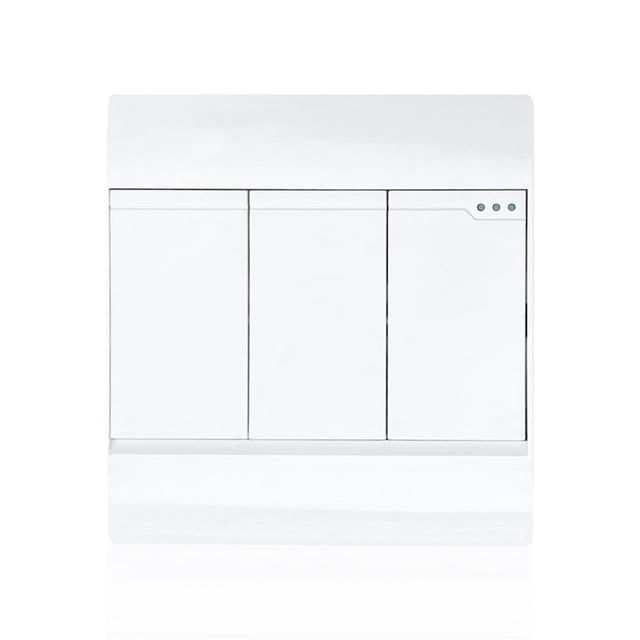 Yuarrent Toma de bombilla inteligente para sala de estar, dormitorio, Hotel, oficina, Control remoto, alimentado por batería, controlador Base de 2,4G, Iluminación novedosa Interruptor de 3 bandas Yuarrent HA012031-04B
