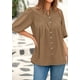 thumbnail image 4 of Blusa PRETTYGARDEN para mujer, verano 2025, manga corta, cuello en V, 4 of 8