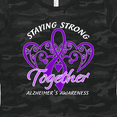 thumbnail image 4 of Inktastic Staying Strong Together Alzheimer's Awareness Purple Ribbon Women's T-Shirt, 4 of 5