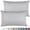 Silver Light Gray, variant on Empyrean Bedding Set of 2 Pillow Cases, King Pillowcase Premium Microfiber, King Size 20"X40" White