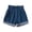 Z1-Dark Blue-mkosplrt baggy jeans ripped, variant on Denim Skorts with Shorts for Girl 2-12Y Elastic Waist Wash Pleated Skirts Jean Shorts Baggy Wide Leg Summer Shorts with Pocket