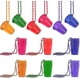 thumbnail image 1 of 24 Pack Shot Glass Necklace On Beaded, Plastic Birthday Shot Glassmulticolor), 1 of 5