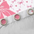 thumbnail image 4 of Homewish Bowknot Letter Monogrammed K Black Out Curtains for Teens Female Girls,Dreamy Princess Curtains Pack of 2 (42x63 Each),Love Heart Print Bedroom Curtains,Ultra Soft Home Decor, 4 of 6