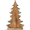 thumbnail image 4 of DEMDACO Rustic Tree Natural Wood and Gold Tone 13 Inch Christmas Figurine, 4 of 6
