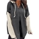 thumbnail image 2 of CORIRESHA Women's Winter Fashion Comfortable Large Size Knitted Long Sleeve Button Hoodie Cute Hiking Outfit, 2 of 3