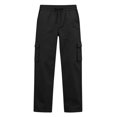 thumbnail image 6 of Sevevn Boys Cargo Pants with Drawstring Elastic Waist Casual Straight Leg Jogger Trousers with Functional Side Pockets Relaxed Fit Everyday Pants for School Play and Outdoor Activities, 6 of 7