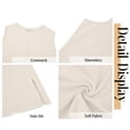thumbnail image 5 of Fantaslook Tank Dresses for Women Crewneck Sleeveless Mini Sundresses Casual Summer Split Dress, 5 of 8
