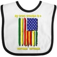 thumbnail image 3 of Inktastic My Great Grandpa is a Vietnam Veteran Boys or Girls Baby Bib, 3 of 4