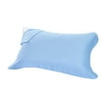 thumbnail image 2 of LHNFT Cooling Side Sleeper Pillow Cases - Curved Rayon Derived from Bamboo Pillowcase Cover- Breathable Cool Silky Soft Pillowcase for Hot Sleepers Hair and Skin, Queen Size 1 Piece, 20 * 30 Inches, 2 of 7