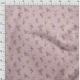 thumbnail image 3 of oneOone Cotton Poplin Pale Pink Fabric Leaves & Floral Artistic Fabric For Sewing Printed Craft Fabric By The Yard 56 Inch Wide, 3 of 4