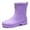Purple, variant on Women Rain Boots Ankle Rain Boots Waterproof Non- Casual Shoes Short Rain Boots Wide Calf For Gardening Outdoor Work And Everyday Wear Rain Boots