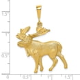 thumbnail image 7 of 10k Yellow Gold Moose Charm Pendant, 7 of 7