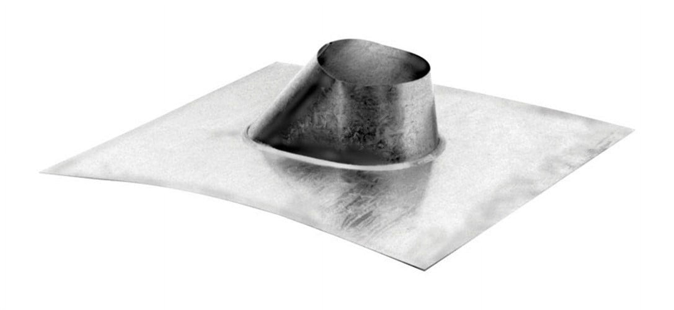 DuraVent 4 in. W X 4 in. L Steel Pelvent Roof Flashing Silver