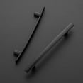 40 Pack 71/4'' Curved Pulls Matte Black Kitchen Drawer Pulls