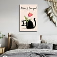 thumbnail image 6 of Mothers Day Poster  I Love You Mom Wall Art Gift From Daughter Son Mother'S Day Canvas Print Cute Gift For Mom, 6 of 7