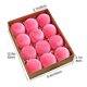 thumbnail image 3 of 12 bolas navideñas de terciopelo flocadas, adornos navideños de plástico, adornos colgantes decorativos para árbol de Navidad, decoración de 3,15 pulgadas, 3 of 5