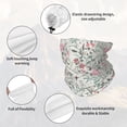 thumbnail image 3 of Neck Gaiter Face Cover Scarf, vintage flowers birds Soft Face Sun Mask Cover Scarf Headband Cooling Sweat Absorbing Bandanas Hiking Cycling Running, 3 of 7