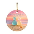 thumbnail image 2 of Flat-Printed Ceramic Heart Pendant Colorful Beach-Themed Friendship Ornament Christmas Tree Decoration, 2 of 6
